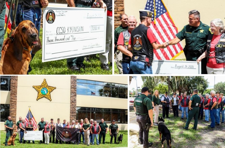 K9 Ally, top left; K9 Calum, bottom right. Photos courtesy of Citrus County Sheriff's Office.