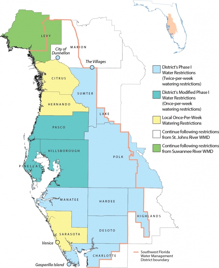 Map courtesy of SWFWMD.
